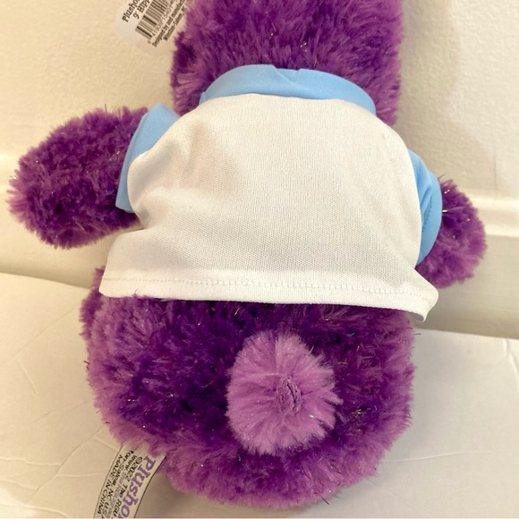 Plushology Purple Sparkle Hippo Plush 11"  2022 with Salt Lake City Shirt - NWT - Picture 7 of 9